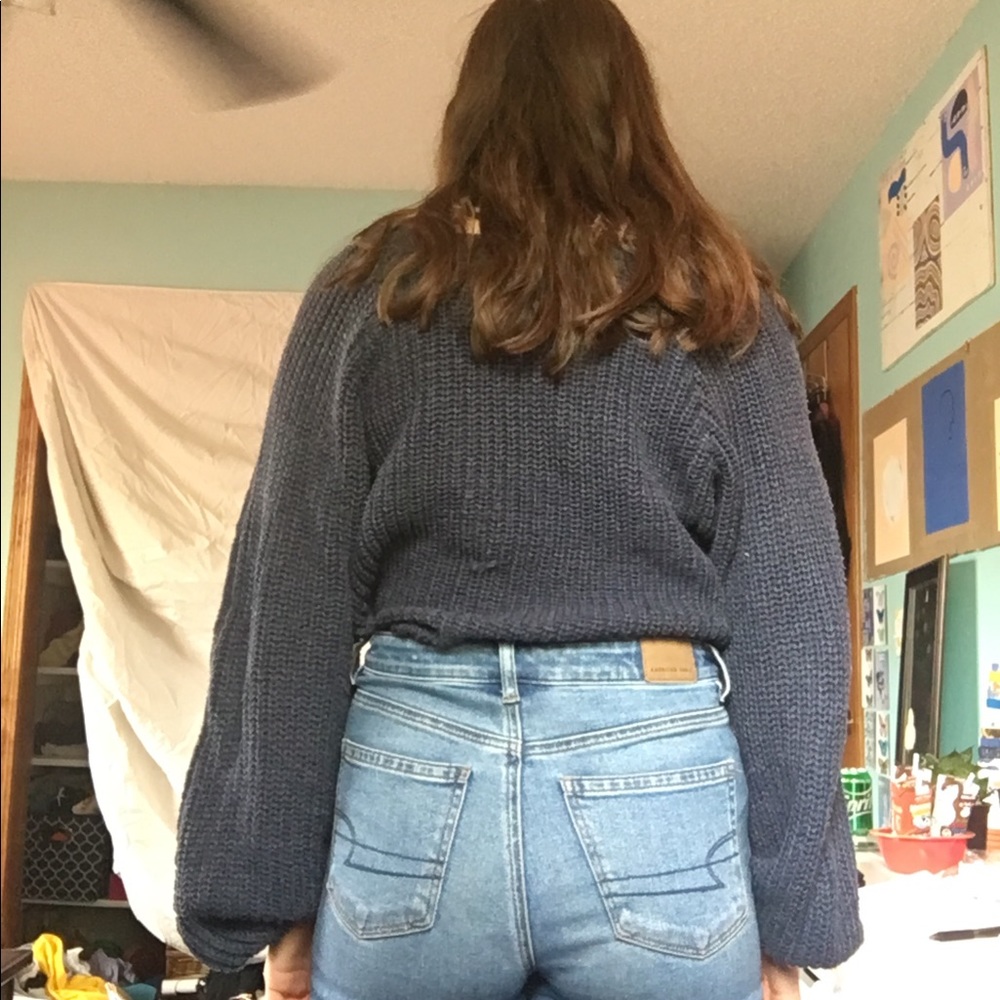 Blue Knit Sweater - Picture 2 of 5